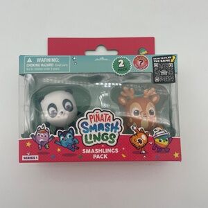 NWT Toikido Piñata Smashlings Series 1 2 Pack Panda Reindeer‎ Toy Figures